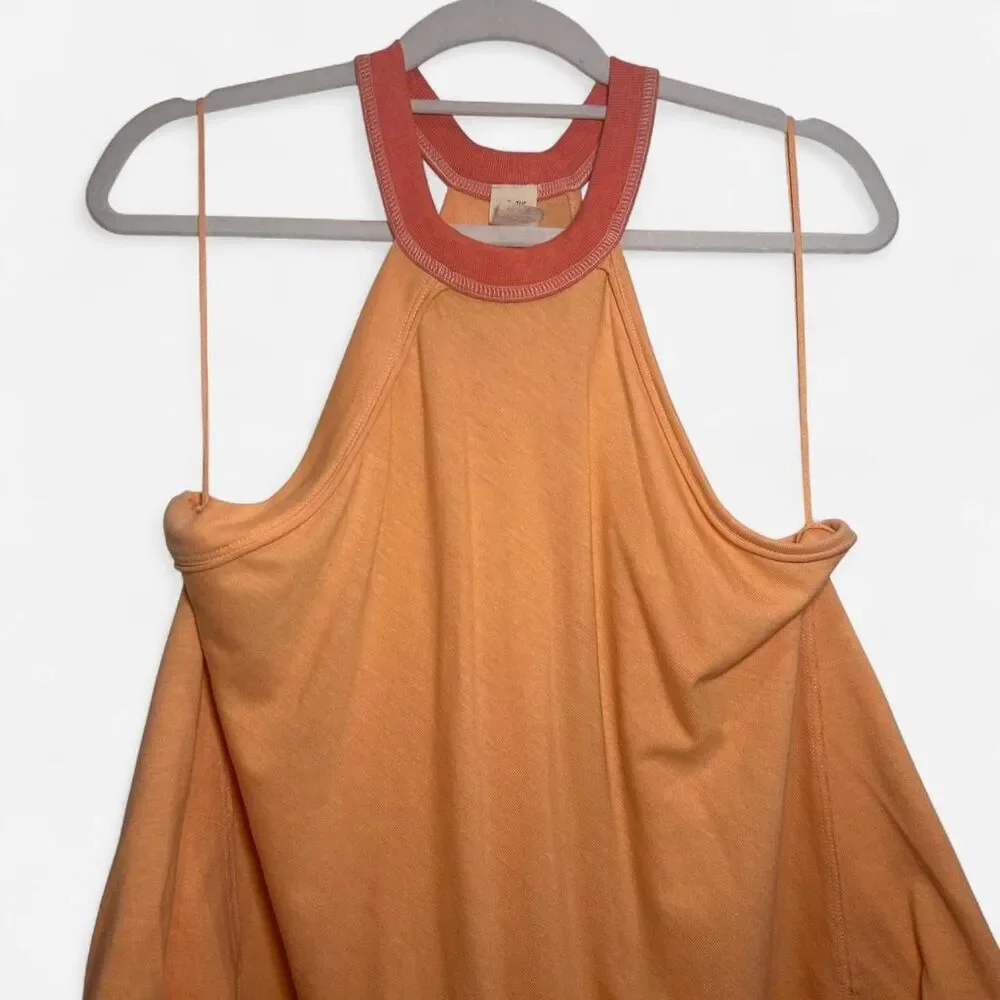 Free People We The Free Orange Creamsicle Twin Peaks Tank – Vintage Boho (M)